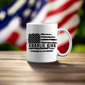 Charlie Kirk Flag Ceramic Mug