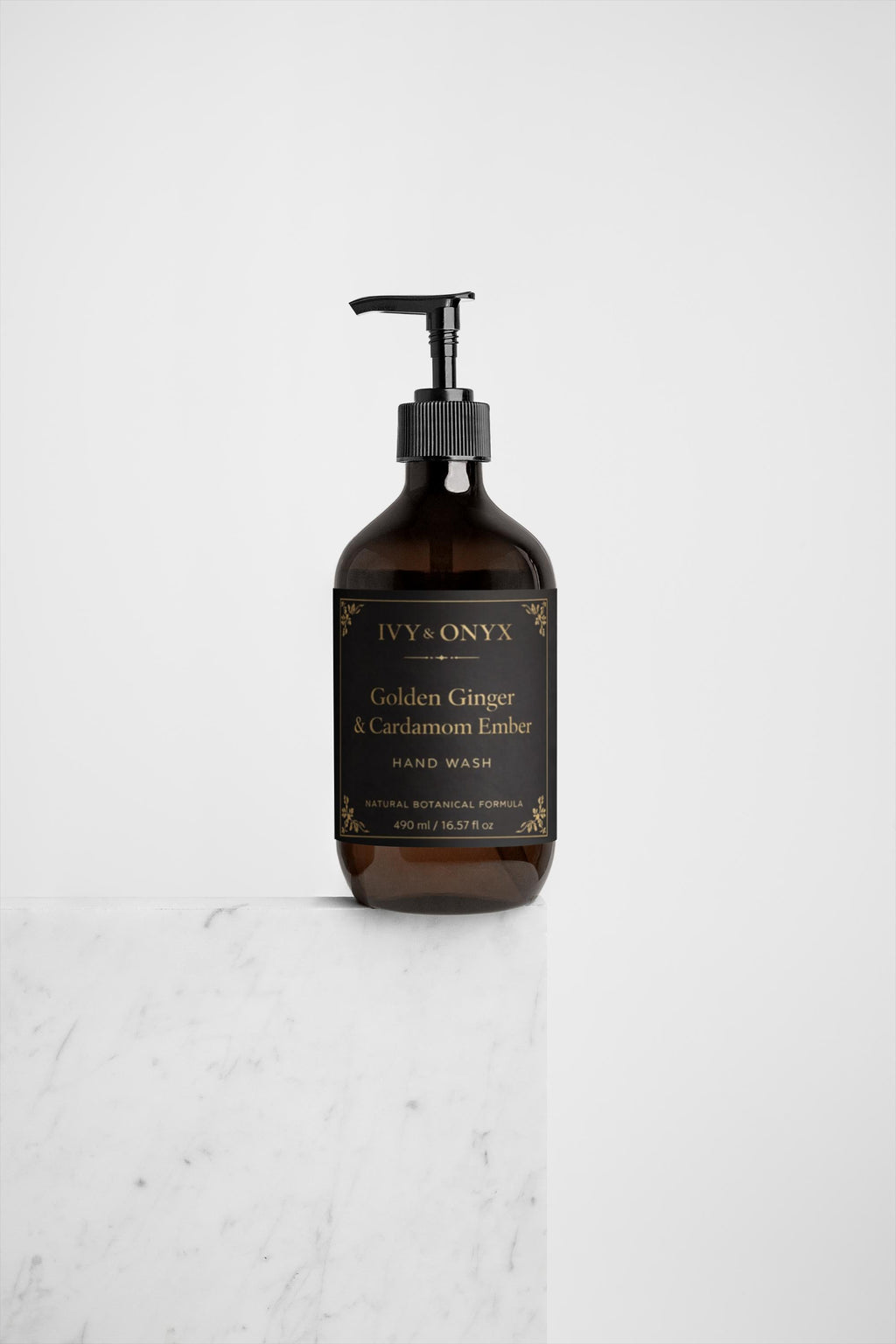 Golden Ginger & Cardamom Ember Luxury Hand Wash – 490ml